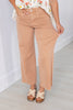 Brown Sugar Babe Wide Leg Crop Jeans