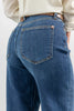 Long Story Short Dark Wash Ankle Wide Jeans