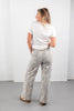 Wildly Iconic Gray Leopard Baggy Jeans