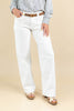 Pure Intent White Patch Pocket Wide Leg Jeans