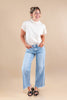 Smooth Operator Wide Leg Crop Jeans