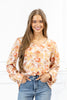 Marigold Dreams Floral Blouse