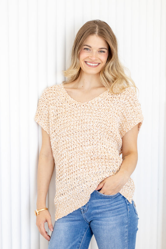 Untamed Melody Short Sleeve Knit Top