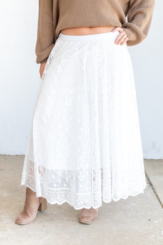 Love Triangle Lace Skirt