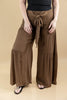 Mellow Minded Bowtie Detail Flowy Wide Leg Pants
