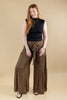 Mellow Minded Bowtie Detail Flowy Wide Leg Pants