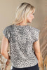 Wild Crush Leopard Print Crew Neck Top