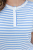 Soft Life Striped Short Sleeve Top