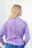 City Stroll Mineral Washed Scoop Neck Long Sleeve Cotton Tee