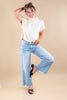 Smooth Operator Wide Leg Crop Jeans
