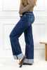 Midnight in Paris Wide Leg Super Long Jeans