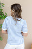 Soft Life Striped Short Sleeve Top