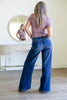 Picture Perfect REG/PETITE Dark Wash Classic Wide Leg Jeans