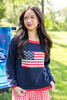 Red, White & True American Flag Sweater