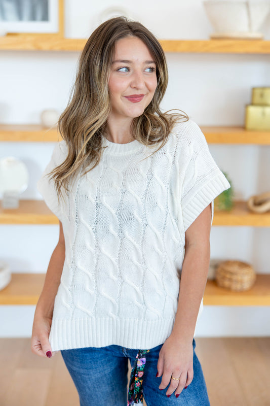 Soft Girl Season Cable Knit Sweater