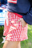 Ruffle Rush Gingham Print Shorts