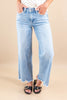 Smooth Operator Wide Leg Crop Jeans