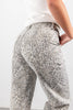 Wildly Iconic Gray Leopard Baggy Jeans