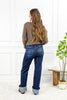 Midnight in Paris Wide Leg Super Long Jeans