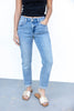 Hot Damn Bleach Wash Boyfriend Jeans