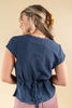 Delicate Detail Lace Trimmed V-Neck Blouse