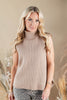 Cozy Cool Sleeveless Turtleneck Sweater