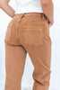 Cafe Kissed Patch Pocket Cropped Jeans