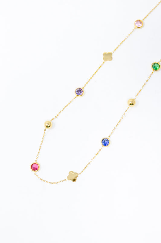 Prismatic Luck Crystal Necklace