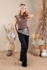 Raw Charm Ribbed Cap Sleeve Top