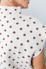 Cozy Confetti Tan Polka Dot Mock Neck Sweater