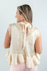Love in Lace Satin & Lace Peplum A-Line Blouse
