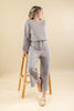 Timeless Ease Taupe Ribbed Matching Lounge Set