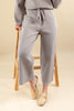 Timeless Ease Taupe Ribbed Matching Lounge Set