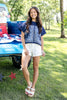Bandana Beauty Navy & White Bandana Print Cotton Tee