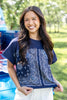 Bandana Beauty Navy & White Bandana Print Cotton Tee