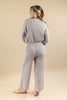 Timeless Ease Taupe Ribbed Matching Lounge Set