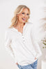 City Girl Chic Fleece Brushed Henley Top