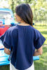Bandana Beauty Navy & White Bandana Print Cotton Tee