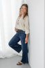 Long Story Short Dark Wash Ankle Wide Jeans