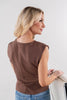 Drawn Together Corset Waist Sleeveless Top
