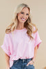 Daily Obsession Oversized Dolman Sleeve Cotton Blend Tee