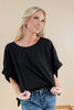 Daily Obsession Oversized Dolman Sleeve Cotton Blend Tee