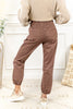 Cocoa Beach Brown Jogger Mica Denim Jeans