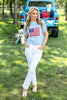 USA Energy American Flag Cotton Blend Sweater