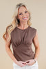 Drawn Together Sleeveless Corset Waist Top