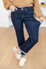 You Got This Super Dark Wash Straight Leg Jeans