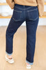 You Got This Super Dark Wash Straight Leg Jeans