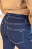 You Got This Super Dark Wash Straight Leg Jeans