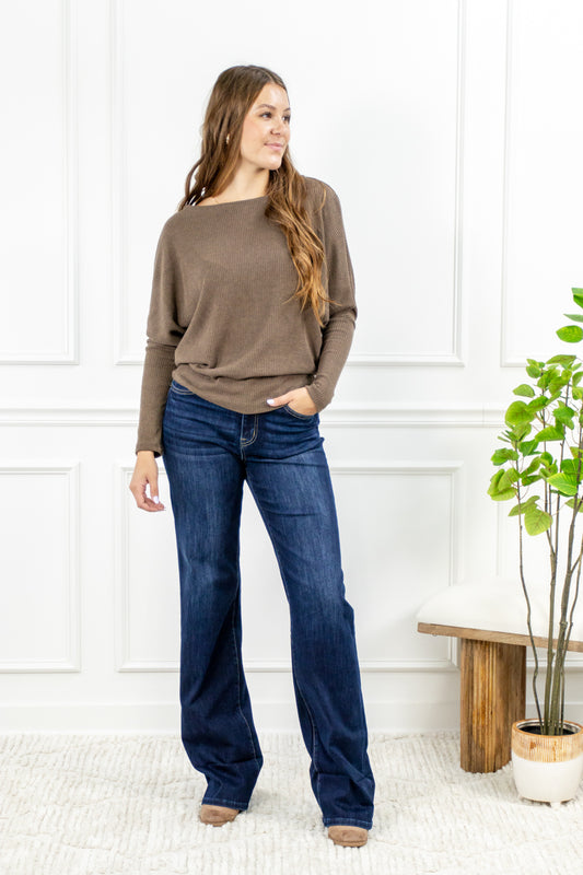 Midnight in Paris Wide Leg Super Long Jeans