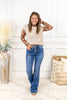 Dream Catcher Mid Rise Trouser Hem Flare Vervet Jeans